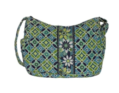 Bolso Vera Bradley Azul y Verde Margarita Acolchado Correa para el Hombro Foto 1 de 4