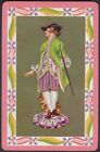 Playing Cards 1 Single Card Old Vintage Staffordshire Figurine Pottery Art Man 