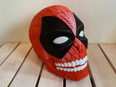 Skeleton Deadpool Skull Helmet 3D Printed Cosplay (Deadpool & Wolverine) - Image 1 of 3