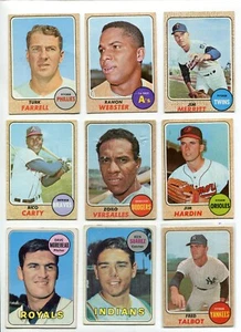 1968/69 Topps 27 card lot: Bob Gibson, Dave May, Rico Carty, etc. NM-VG - Picture 1 of 6
