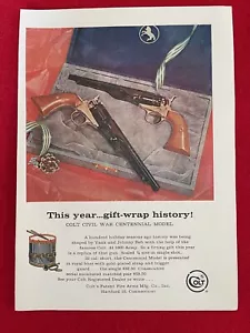 Vintage 1961 Colt Civil War Centennial Commemorative - Print Ad - Ad Only - Bild 1 von 7