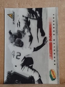 1997 JACKIE ROBINSON PINNACLE DENNYS HOLOGRAM BASEBALL CARD #29 BROOKLYN DODGERS - Picture 1 of 2