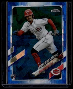 Topps 2021 actualización cromada edición Sapphire #US145 Jonathan India - Imagen 1 de 2
