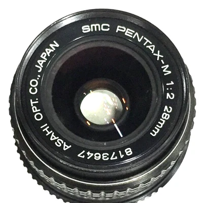 RARO [quase perfeito] SMC Pentax M 28mm F/2 MF lente grande angular para montagem K JAPÃO - Imagem 1 de 4