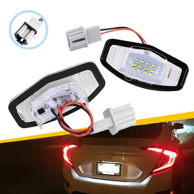 2X Luz LED de matrícula blanca 6000 k para Honda Accord 2003-2017 sedán 4 puertas Foto 1 de 4
