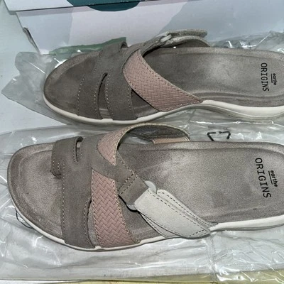 Sandalias Earth Origins Cuero Multi Slide Samara Granito Usadas Talla 7.5 M Foto 1 de 4