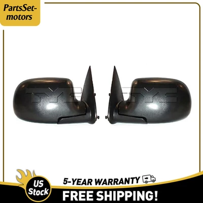 2X TYC Door Mirror Fits Silverado 1500 Chevrolet 1999 2000 2001 2002 2003 2004 - Image 1 of 2
