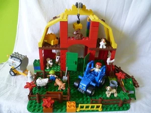 Lego Duplo Bauerhof 5649 mit großer Platte grün und Zusastzteilen - Bild 1 von 10