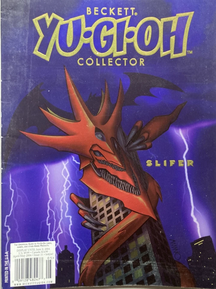 SLIFER / YU-GI-OH 2004 BECKETT COLLECTOR Magazine Foto 1 de 1