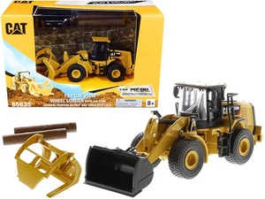 2018 CAT Caterpillar 950M Wheel Loader 1/64 Diecast Model with Bucket & Log Fork - Picture 1 of 2