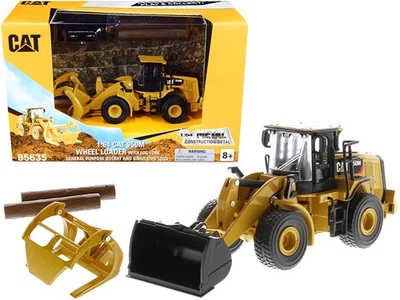 2018 CAT Caterpillar 950M Wheel Loader 1/64 Diecast Model with Bucket & Log Fork - Image 1 of 2