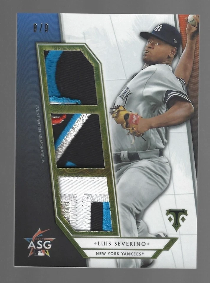 Luis Severino 2018 Topps Triple Treads All Star Patches Triple Patch 8/9 💲 Foto 1 de 3