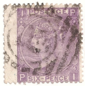 GB QV 1867 6d PLACA 6 SG106 - Usado - Imagen 1 de 1