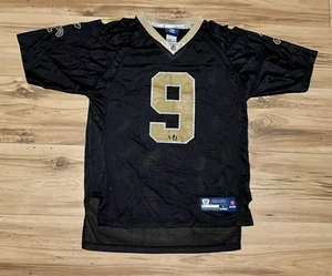 Vintage Reebok New Orleans Saints Drew Brees Jersey Youth Large (14-16) Black - Picture 1 of 6