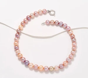 Collana di perle coltivate Honora Ming multicolore 18 in 11 mm con anello a molla audace - Foto 1 di 2