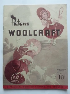 Patons WOOLCRAFT – Scarce 1940's Australian edition – Knitting Patterns - Bild 1 von 21