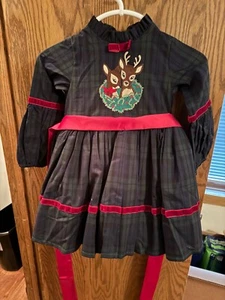 Little Girl Christmas Dress Size 5 - Picture 1 of 3