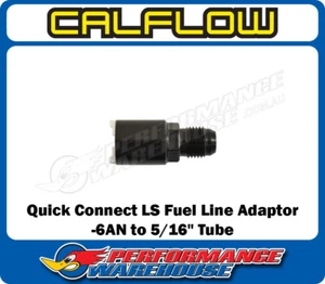 Calflow LS LS1 Fuel Rail Quick Connect Fitting - Line Adaptor -6AN to 5/16" Tube - Picture 1 of 3