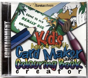 Kids Card Maker and Colouring Book Creator (PC Windows 95, 98, NT Software, VGC) - Picture 1 of 4