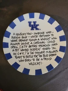 University Of Kentucky Large Round Platter. - Picture 1 of 4