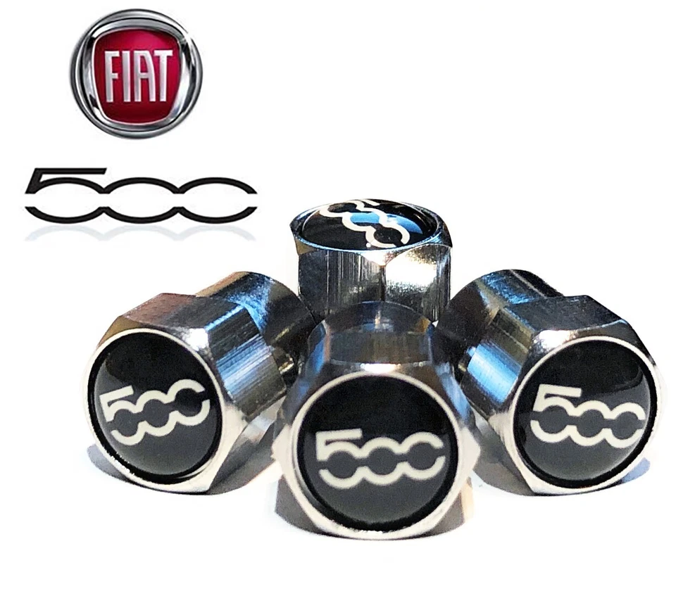 FIAT500 Wheel Tyre Valve Caps x 4. 500 500C 500X 500e ABARTH - Изображение 1 из 3