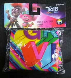 Trolls World Tour GREAT VIBES Arco Iris Cuello a Rayas Talla Única de DreamWorks - Imagen 1 de 5