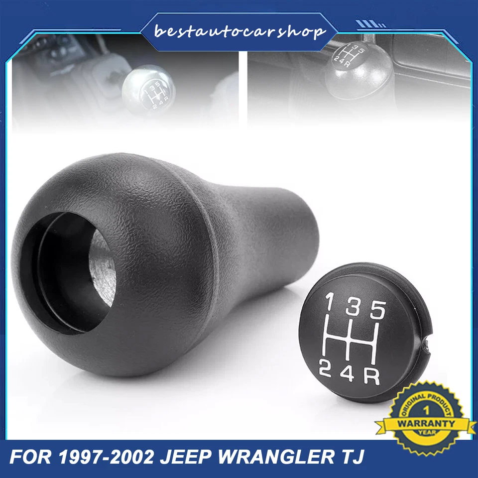 5 Speed Shift Lever Knob 52104174 for Dodge Ram 1500 2500 Jeep Wrangler Cherokee Foto 1 de 4