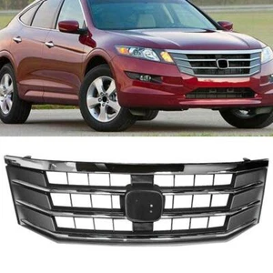 Chrome Front Upper Bumper Upper Mesh Grill Grille For Honda Crosstour 2010-2012 - Picture 1 of 9