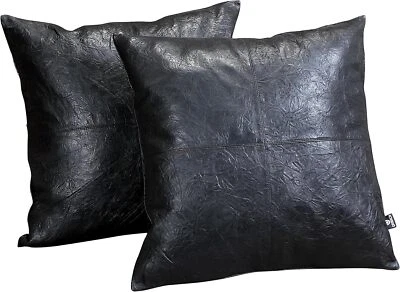 Черный хруст план Hnadmade из овечьей кожи мягкая кожа наволочка для дивана дивана кровати - Изображение 1 из 4