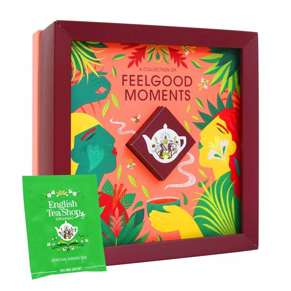 ETS Tee Geschenk Box Feelgood Moments | Premium Teegeschenk Set mit 4 x 8 Ayu... - Bild 1 von 4