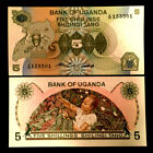 Uganda 5 Shillings 1982 Banknote World Paper Money Unc Currency Bill Note