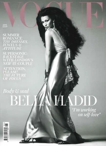 UK Vogue Magazine Bella Hadid, Lennon Gallagher, Naomi Girma, Fashion, June 2025 - Picture 1 of 3