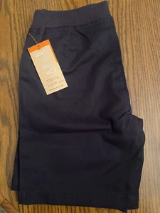 New French Toast Girls Big Stretch Pull On Navy Uniform Shirts 12 - Picture 1 of 3