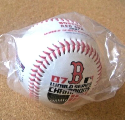 2007 Boston Red Sox World Series Champions ball baseball Angels Indians Rockies - Image 1 of 4