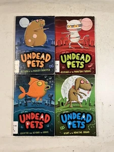 Sam Hay Undead Pets Books 1-4 Lot of 4 Book #'s 1,2,3,4 Series Ex-Library - Picture 1 of 14