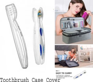 Toothbrush Plastic Case Travel Cover Protector Holder Storage Portable Camping - Picture 1 of 15