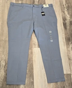 Nuovo con etichette - Pantalone Joseph Abboud Comfort elasticizzato chino blu ardesia 48 x 30 /48 x 32 - Foto 1 di 3