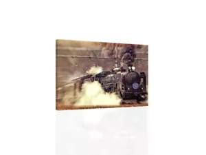 Locomotive - CANVAS or PRINT WALL ART - Picture 1 of 2
