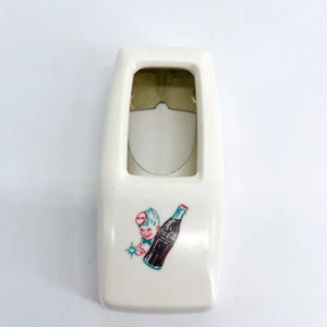 VINTAGE MARRONE MFG. APRIBOTTIGLIE DA PARETE IN PLASTICA COCA-COLA METÀ SECOLO ANNI '50 - Foto 1 di 9