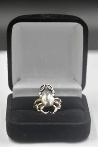 Vintage Sterling Silver- Ring With Crab Design Marked 925 - Picture 1 of 2