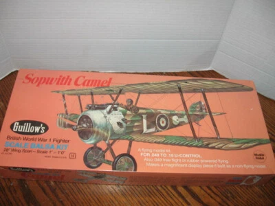 VTG Guillows 801 British WWI Fighter Sopwith Camel 28" Wingspan Aircraft Kit 801 - Image 1 of 4