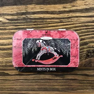 Vintage Hallmark Keepsake Mint In Box '99 Zebra Cavallo a Dondolo Tin *Leggi - Foto 1 di 8