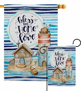 Bless Home Love Garden Flag Sweet Expression Decorative Gift Yard House Banner - Picture 1 of 17