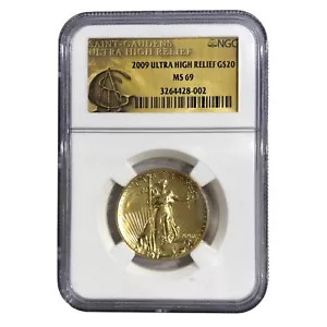 2009 G$20 St. Gaudens Double Eagles NGC MS69 Ultra High Relief Coin GC7 - Picture 1 of 3