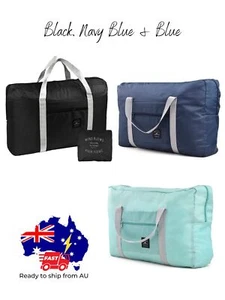 Foldable Travel Bag Lightweight Duffel Bag Waterproof Tote Carry-On Luggage Gym - Picture 1 of 16