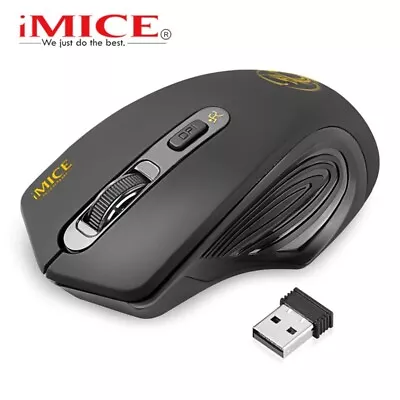 Wireless Mouse USB Computer Mouse Silent Ergonomic Mouse 2000 DPI Optical Mause  - Image 1 of 4