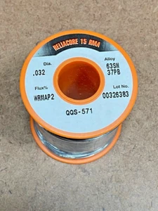 Rosin Solder 63Sn/37Pb P2 .032 dia 1LB ~ ALPHA Reliacore 15 RMA - Picture 1 of 3