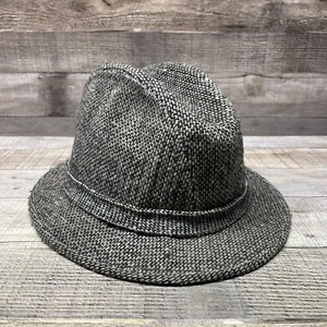 Vintage RARE Mens STETSON Tweed Equalizer FEDORA HAT Size Large 7 1/4 - 7 3/8 - Picture 1 of 9