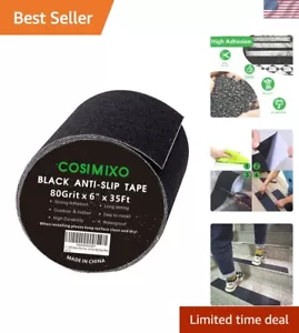 Professionelles schwarzes Antirutschband 80er Körnung - vielseitige 6" x 35 Fuß Lösung - Bild 1 von 9