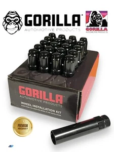 (20) Gorilla Small Diameter Lug Nuts, Black, 12mm x 1.50, 12x1.5, K5CS-12150BGR - Picture 1 of 9